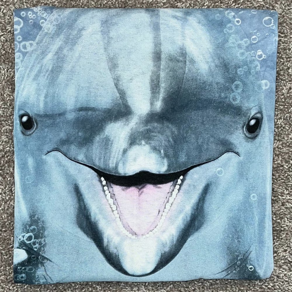 2012, the mountain, dolphin face Tie Dye tshirt.